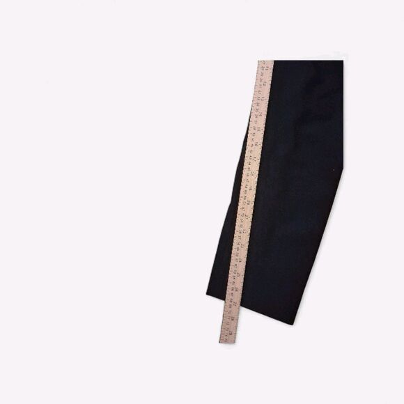 The Row M USA Designer Black Pants Side Zip Stretchy Old Money Quiet Luxury - Picture 8 of 10